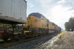 NS 7247 trails on an eastbound intermodal 